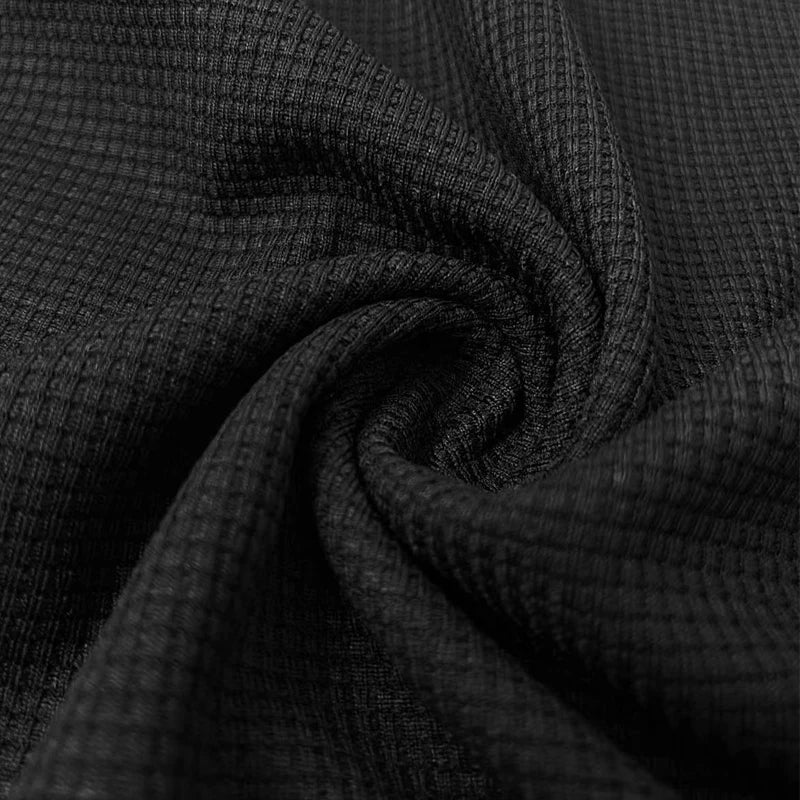 Rami™ - Vaffelstrikket Polo T-paita miehille – Lyhythihainen V-kaulus